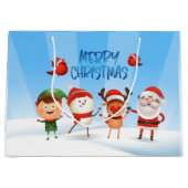 トナカイと友達のクリスマス・ルドルフ ラージペーパーバッグ (正面)