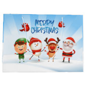 トナカイと友達のクリスマス・ルドルフ ラージペーパーバッグ (裏面)