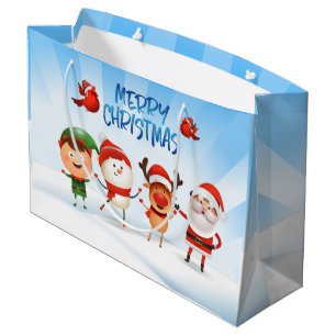 トナカイと友達のクリスマス・ルドルフ ラージペーパーバッグ