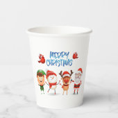 トナカイと友達のクリスマス・ルドルフ 紙コップ (裏面)