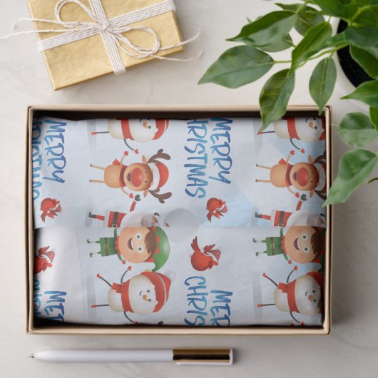 トナカイと友達のクリスマス・ルドルフ 薄葉紙 (ギフト)