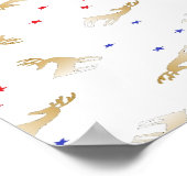 トナカイと星 ポスター (角)