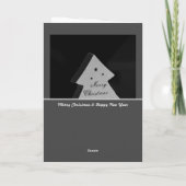 トナカイと木の立派なメリークリスマス! カード (裏面)