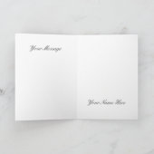 トナカイと木の立派なメリークリスマス! カード (内部)