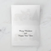 トナカイと雪だるまビレッジクリスマスカード シーズンカード (内部)