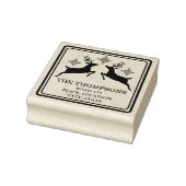 トナカイと雪カスタム片のアドレス情報 ラバースタンプ (スタンプ)