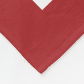 トナカイと雪片が二人でクリスマスを祝う フリースブランケット (角)