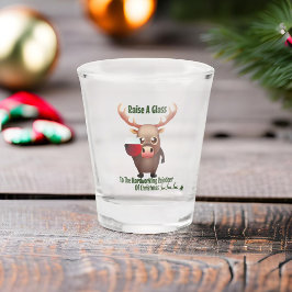 トナカイにグラスを上げる ショットグラス