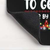 トナカイに轢かれそうなのは誰？面白Tシャツ マウスパッド (コーナー)