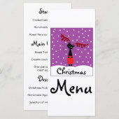 トナカイねこクリスマスメニュー メニュー (正面/裏面)