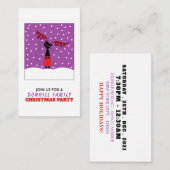 トナカイねこ, クリスマスパーティー招待チケット エンクロージャーカード (正面/裏面)