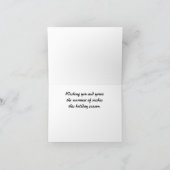 トナカイのアートカードカスタムクリスマスグリーティングカード シーズンカード (内部)