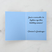 トナカイのウンチのおもしろいなクリスマスの挨拶状 シーズンカード (内部)