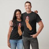 トナカイのカリフォルニアクリスマストナカイ〔雄ジカの〕枝角 Tシャツ (ユニセックス)
