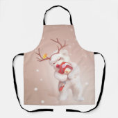 トナカイのガールハギングドッグ〔雄ジカの〕枝角 エプロン (正面)