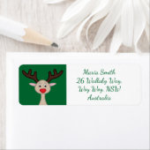 トナカイのキャラクター ラベル (インサイチュ)