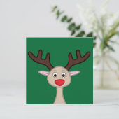 トナカイのキャラクター 招待状 (スタンド正面)