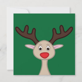 トナカイのキャラクター 招待状