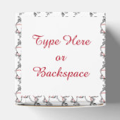 トナカイのギフトボックスをパーソナライズクリスマスのギフトボックス フェイバーボックス (上部)