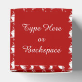 トナカイのギフトボックスをパーソナライズクリスマスのギフトボックス フェイバーボックス (上部)