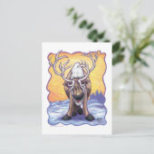 トナカイのギフト&アクセサリー ポストカード (スタンド正面)