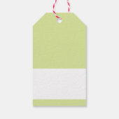 トナカイのクリスマスかわいい赤い鼻ルドルフ赤い緑 ギフトタグ (裏面)