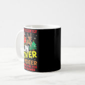 トナカイのクリスマスに轢かれました コーヒーマグカップ (正面左)