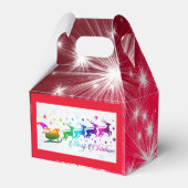 トナカイのクリスマスのお気に入りボックス付きサンタ フェイバーボックス (裏面サイド)