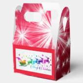 トナカイのクリスマスのお気に入りボックス付きサンタ フェイバーボックス (オープン)