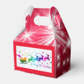 トナカイのクリスマスのお気に入りボックス付きサンタ フェイバーボックス (正面サイド)