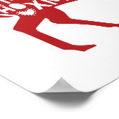 トナカイのクリスマスのポスター ポスター (角)