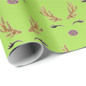 トナカイのクリスマスの幸せ ラッピングペーパー (ロールコーナー)