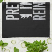 トナカイのクリスマスの衣装を装う キッチンタオル (折り畳み)