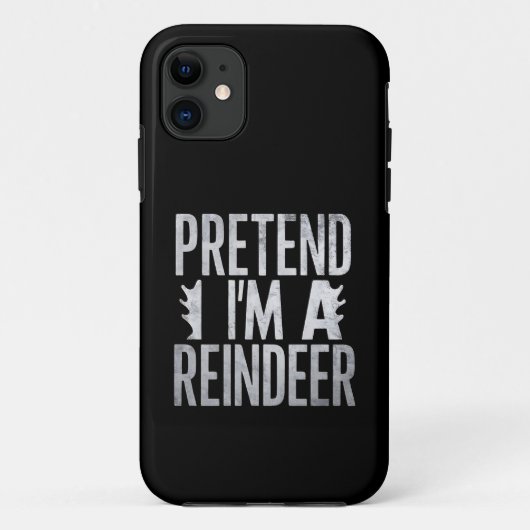 トナカイのクリスマスの衣装を装う Case-Mate iPhoneケース (裏面)