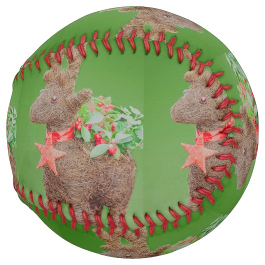 トナカイのクリスマスの装飾 ソフトボール (正面右)