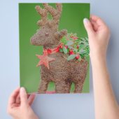 トナカイのクリスマスの装飾 チラシ (手)