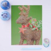 トナカイのクリスマスの装飾 チラシ (シングル)