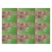 トナカイのクリスマスの装飾 テーブルクロス (正面(横))