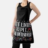 トナカイのクリスマスを愛撫する可能性がおもしろい最も高い エプロン (インサイチュ)