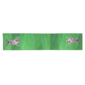 トナカイのクリスマスオングリーン ショートテーブルランナー (横)