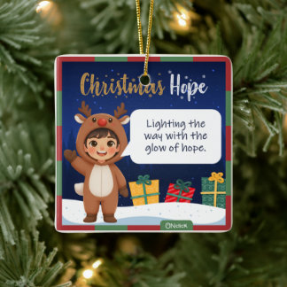 トナカイのクリスマスオーナメント セラミックオーナメント