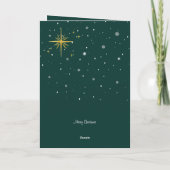 トナカイのクリスマスカロル歌手グリーティングカード カード (裏面)