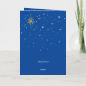 トナカイのクリスマスカロル歌手グリーティングカード カード (裏面)