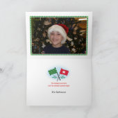 トナカイのクリスマスカードの競争 シーズンカード (内部)