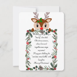 トナカイのクリスマスカード シーズンカード
