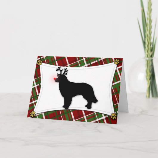 トナカイのクリスマスカード シーズンカード (正面)