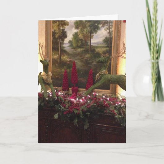 トナカイのクリスマスカード シーズンカード (正面)