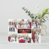 トナカイのクリスマスコラージュ シーズンカード (スタンド正面)