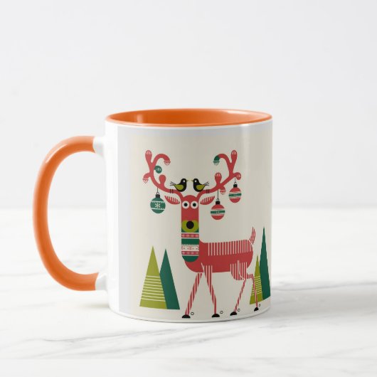 トナカイのクリスマスコーヒーマグ マグカップ (左)