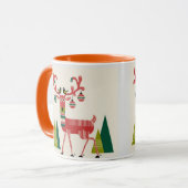 トナカイのクリスマスコーヒーマグ マグカップ (正面左)